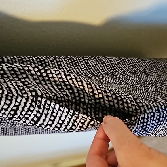 Merona black and white Midi dress with pockets - Picture 4 of 7